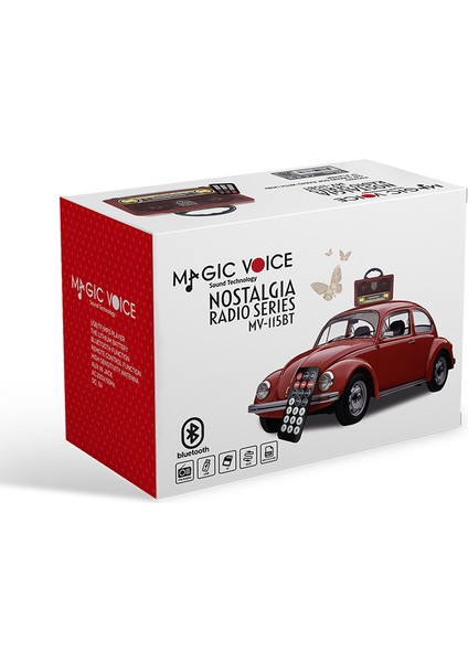 Magıcvoıce MV-115BT Usb/sd/fm/bluetooth Destekli Nostaljik Radyo modelleri