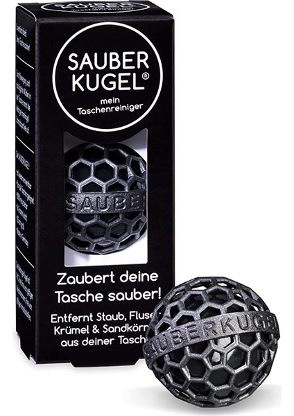 Sauberkugel® Çanta Için Aksesuar | El Çantası, Okul Çantası ve Sırt Çantaları Için Tekrar Kullanılabilir Çanta Temizleyici | Kir, Kırıntı ve Tiftik, Silikon ve Pvc Içermez (3,5 Cm)