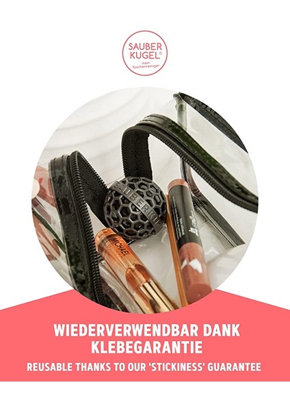 Sauberkugel® Çanta Için Aksesuar | El Çantası, Okul Çantası ve Sırt Çantaları Için Tekrar Kullanılabilir Çanta Temizleyici | Kir, Kırıntı ve Tiftik, Silikon ve Pvc Içermez (3,5 Cm) modelleri