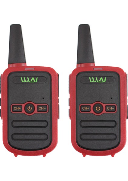 Wln KD-C51 3-5 Km 16 Kanal Ikili Telsiz Kırmızı Kasa Şarj Aleti Dahil