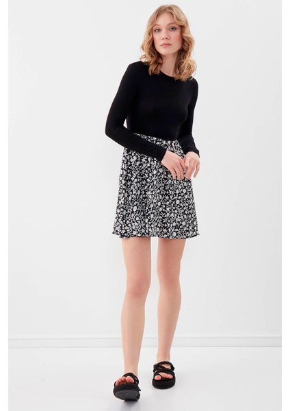 Eteği Desenli Mini Elbise fiyatları