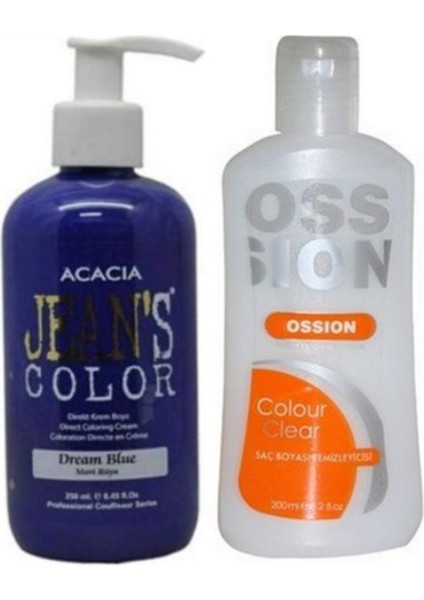 Saç Boyası Mavi Rüya 250ml Ve Ossion Saç Boya Temizleyicisi 200ml