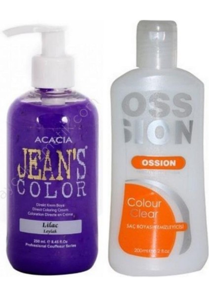 Saç Boyası Leylak 250ml Ve Ossion Saç Boya Temizleyicisi 200ml