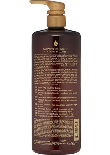 Keratin Healing Oil Shampoo - Keratin Onarım Şampuanı 950 ml