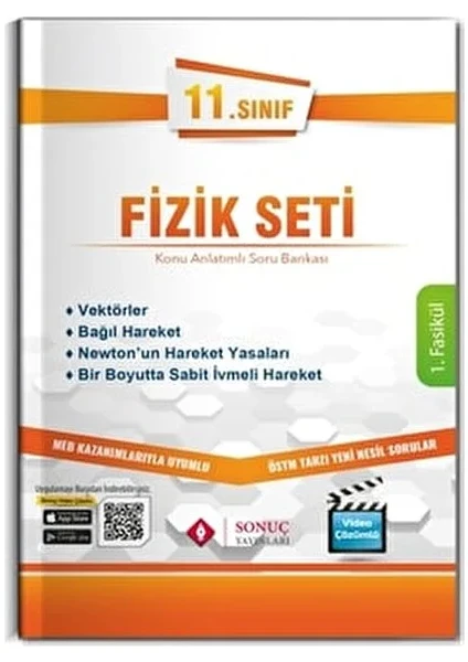 Sonuç Yayınları  11.Sınıf Fizik I Vektörler, Bağıl Hareket -