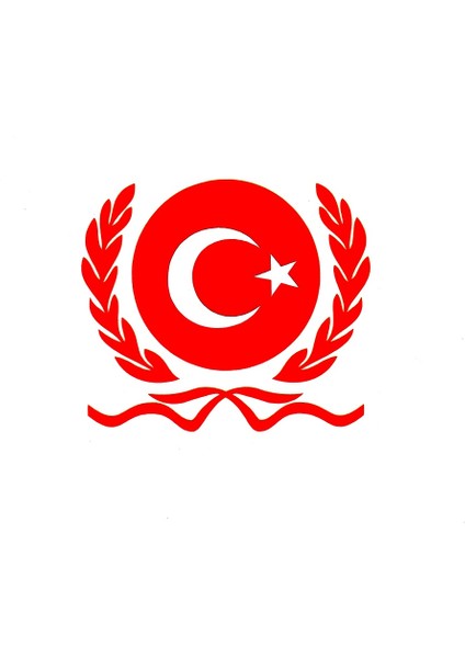 Türkiye Arma Sticker - Bayrak Sticker Türkiye Ay Yıldız