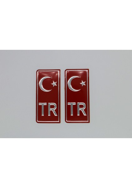 Tr Plaka Sticker 2'li - Türkiye Plaka Sticker - Avrupa Birliği Plaka