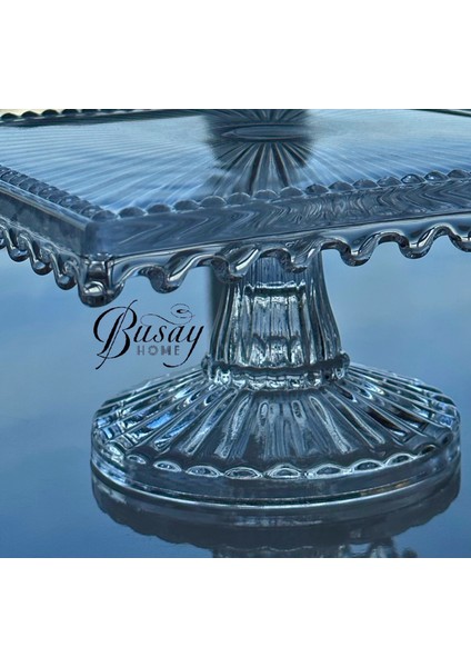 Alegre Glass Kare Ayaklı Sunum Tabağı indirimleri