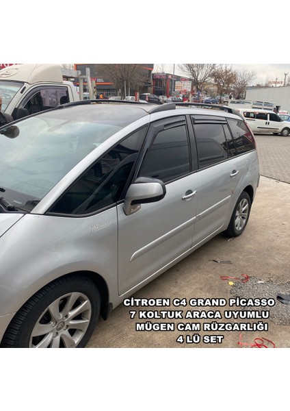 Citroen C4 Grand Picasso 7 Koltuk Araca Uyumlu Mügen Cam Rüzgarlığı 2007-2012 Arası 4 Lü Set-Caraks