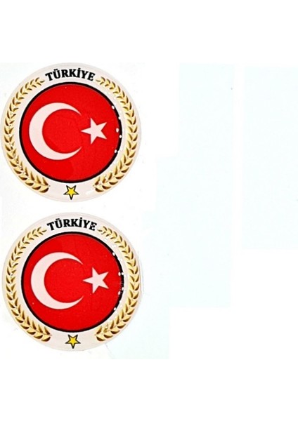 Plaka Damla Sticker Etiket Pulu Türkiye Ay Yıldız Suya Güneşe Dayanaklı fiyatları