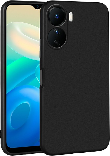 Vivo Y16 Kılıf Ince Mat Silikon