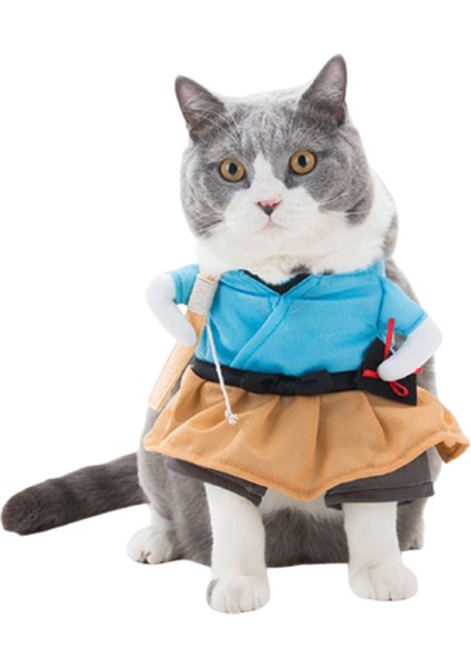 Jesty Eğlenceli Samurai Şeklinde Kedi Kıyafeti