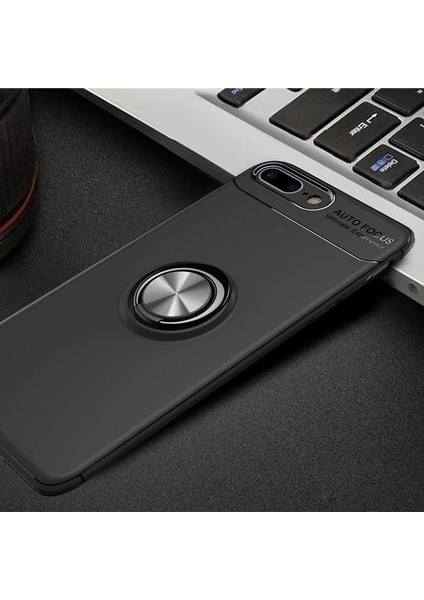 Apple iPhone 8 Plus Kılıf Ravel Yüzüklü Silikon Kapak