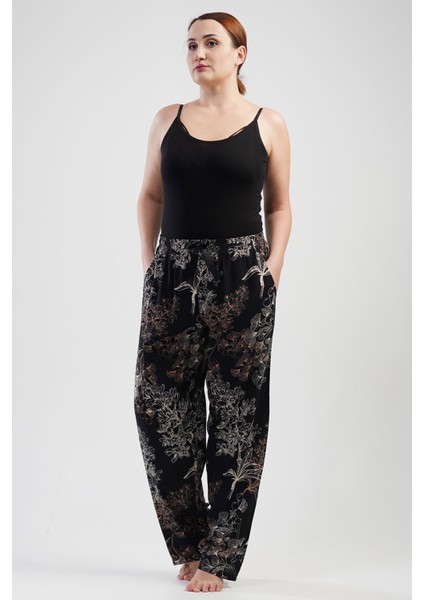 Kadın Vıscon Büyük Beden Tek Alt Pijama