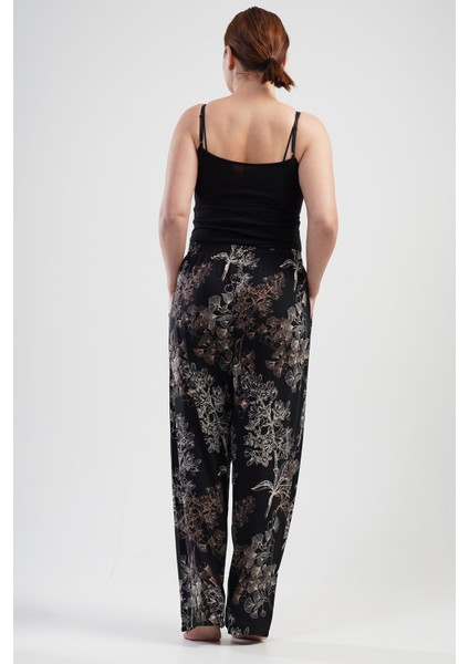 Kadın Vıscon Büyük Beden Tek Alt Pijama