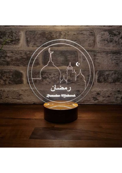 Ramadan Mubarak Figürlü Dekoratif Hediye LED Masa Lambası