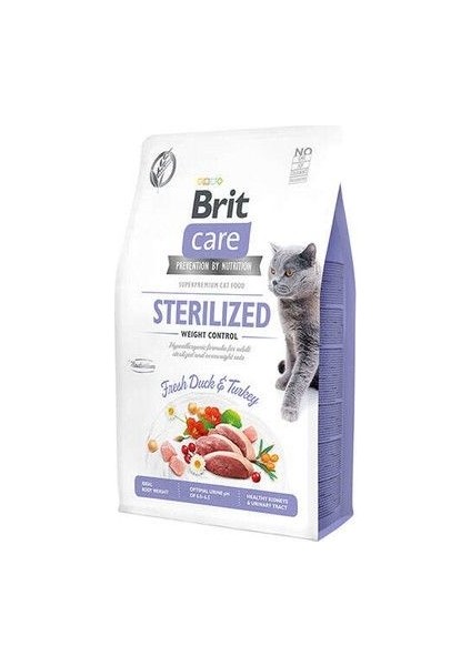 Brit Care  Ördekli Tahılsız Kısırlaştırılmış Kedi Maması 2kg