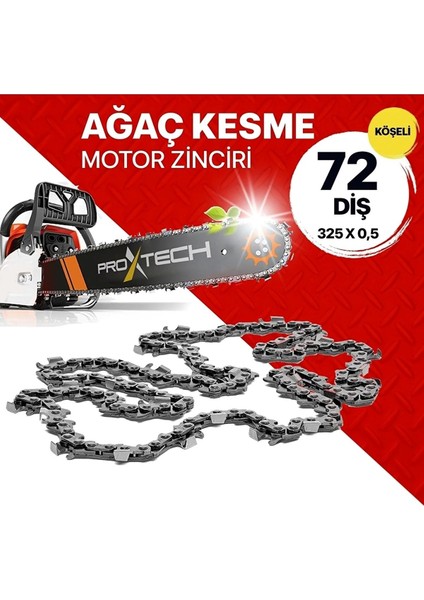 Profesyonel Yüksek Keskinlik 325/0,5-72 (36) Köşeli Motorlu Testere Zinciri 36 Diş