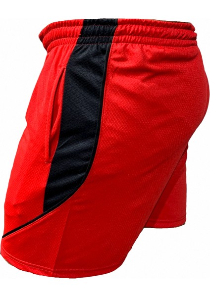 Erkek Günlük Kırmızı Kardiyo Fitness Koşu Şortu fiyatları