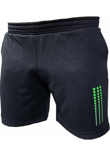 F&s Erkek Siyah Neon Yeşil Damla Baskılı Astarsız Cepli Koşu Günlük Spor Yürüyüş Fitness Şortu modelleri