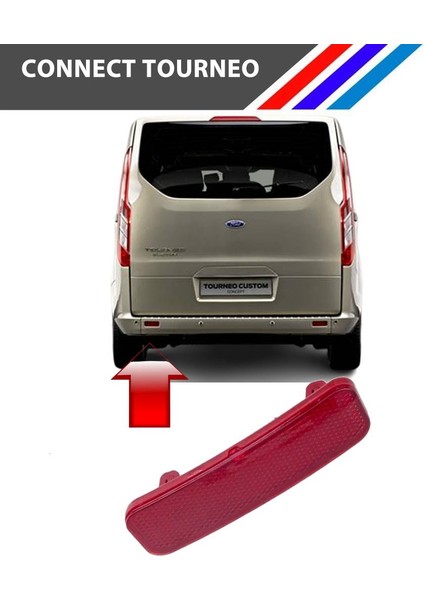- Transit Custom V362 Arka Tampon Reflektörü Sol Taraf 2013 - 2019