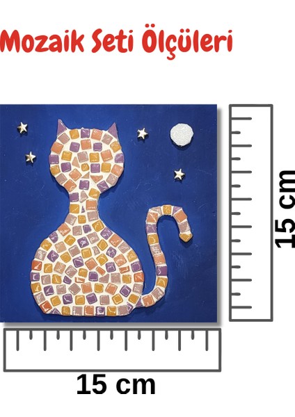 Çocuk Mozaik Seti-Dikkat ve El Becerisi Geliştirici Sanatsal Eğitici Oyuncak - Kedi fırsatları
