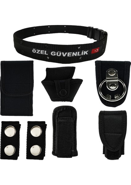 Özel Güvenlik Yazılı Örme Palaska Tam Takım Set