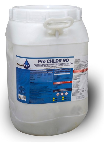Havuzavm-Aquapro- Pro Toz Klor 90 Granül 25-Kg