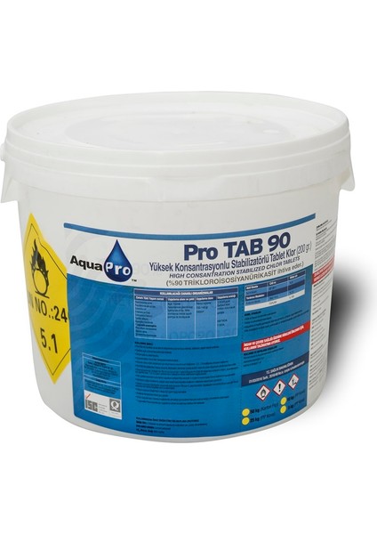 Havuzavm-Aquapro®- Pro Tab 90 Tablet Klor 200 Gr. 5-Kg