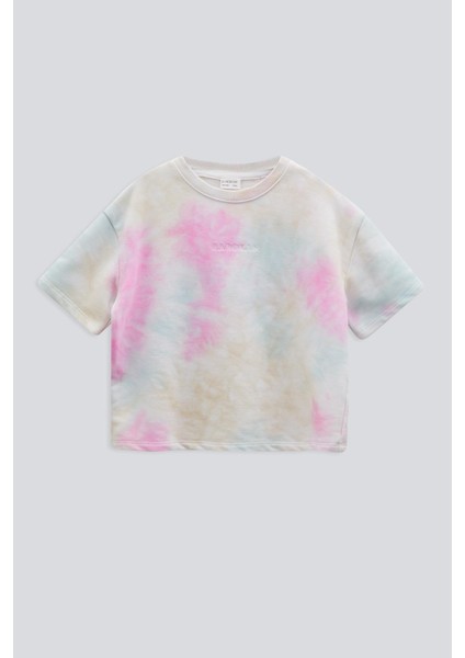 (Kids Girl) Batik Nakışlı Crop T-Shırt fiyatları