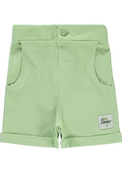 Erkek Bebek Şort 6-18 Ay Yeşil