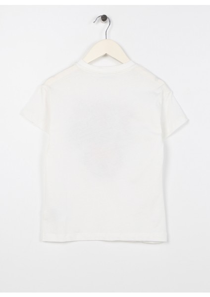 Baskılı Ekru Erkek Çocuk T-Shirt Map Boy-23 fiyatları