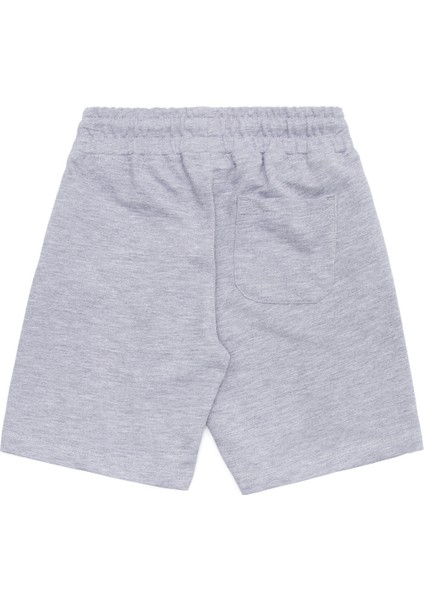 Lastikli Bel Standart Gri Melanj Erkek Çocuk Şort PAREIY023 modelleri
