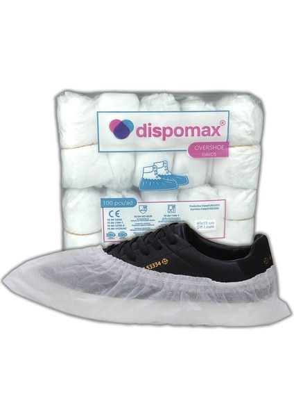 Nonwoven Tela Galoş Beyaz 100 Adet