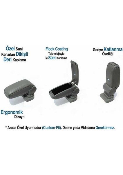 Vw Jetta 5 Gri Kol Dayama - Kolçak 2005-2011 Arası modelleri