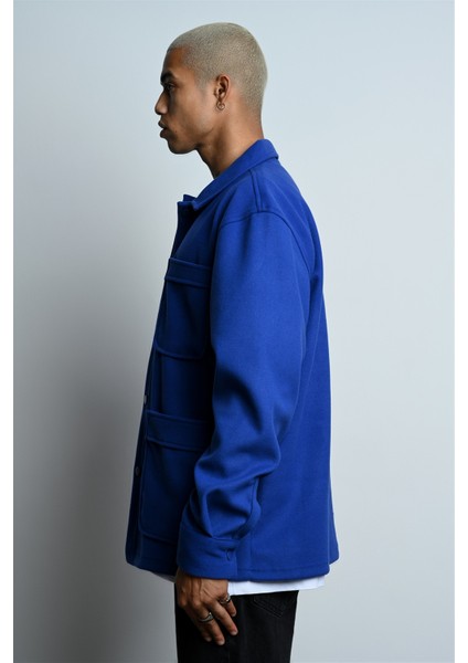 R-3858 Ceket Yaka Cep Detaylı Kaşe Gömlek fırsatları