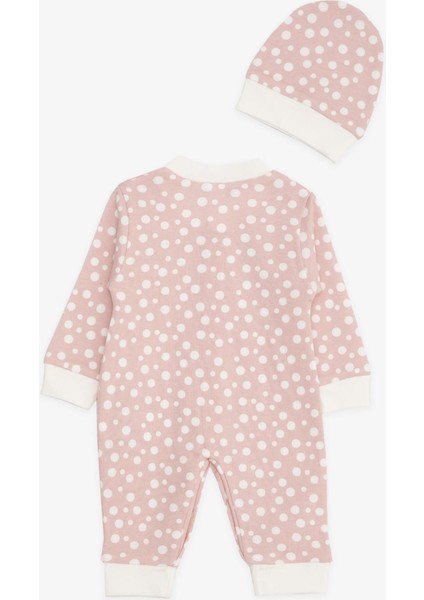 Kız Bebek Tulum Puantiye Desenli 0-3 Ay-6 Ay, Pembe fiyatları