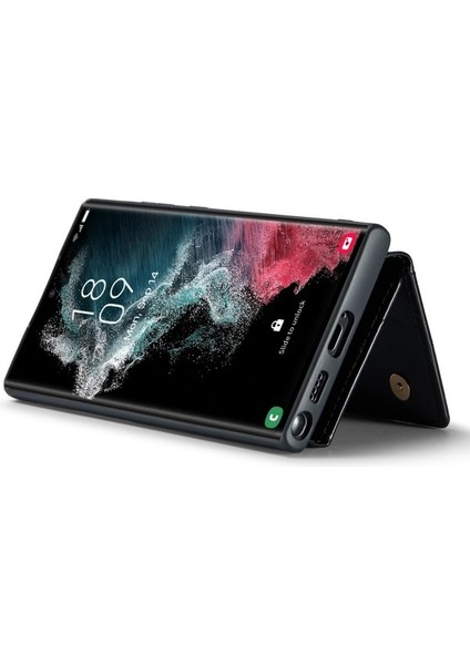 Kelanduo三星galaxy S22 Ultra 5g 2的2-1 Pu Derek Covered Pc+Tpu Back Known Magnicy Removable Fermuar手机盖支架 (Yurt Dışından) fırsatları