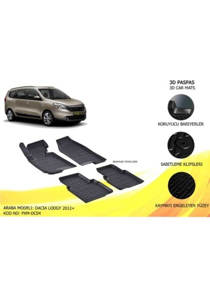 Paspas 3D Havuzlu X-Mat Duster 4×2 2010+