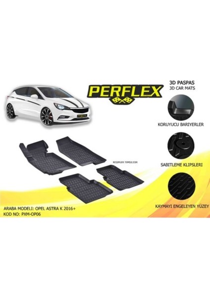 Paspas 3D Havuzlu X-Mat Corsa D - E 2006-2019