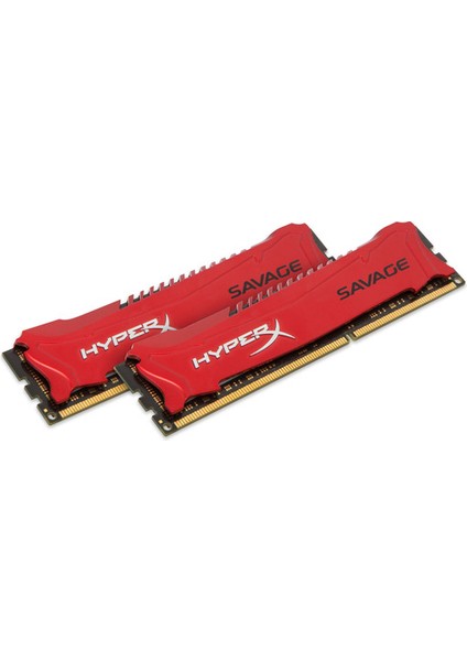 Kıngston 16GB 2133MHZ Ddr3 CL11 Dımm (Kit Of 2) Xmp Hyperx Savage Red