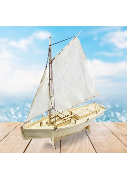 Masa Oturma Odası Süsü Için Ahşap Yelkenli Model Kiti Ahşap Gemi Modeli (Yurt Dışından)