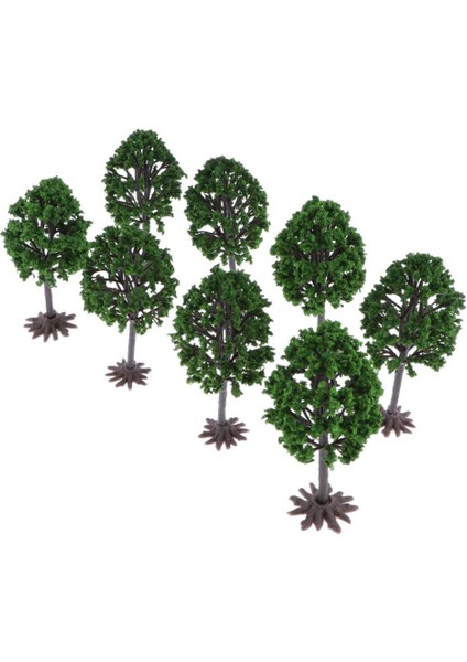 8x Plastik Model Ağaçlar Tren Manzarası 12 cm Demiryolları Için Diorama Oo 1/75 (Yurt Dışından)