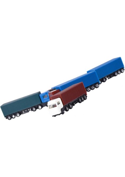 5x Boyalı Plastik Model Arabalar Kamyon Tren Düzeni Bina Ölçeği N 1: 150 (Yurt Dışından)