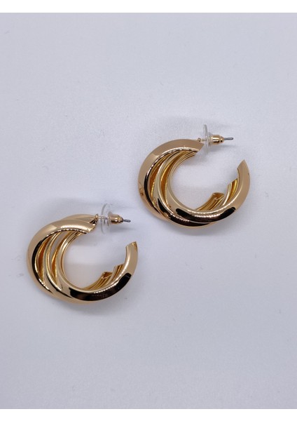 Gold Renk 3 Kalın Halka Küpe fiyatları