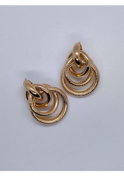 Gold Renk Sarmal Simli Halka Küpe Küçük fiyatları