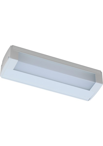 Ayna Üstü Modern Led'li Aplik, Beyaz Gövde, 14W, 3000K Sarı Işık