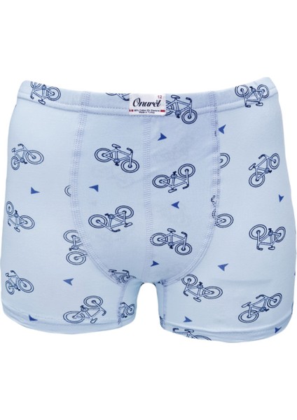 5'li Erkek Çocuk Renkli Desenli Likralı Pamuk Boxer