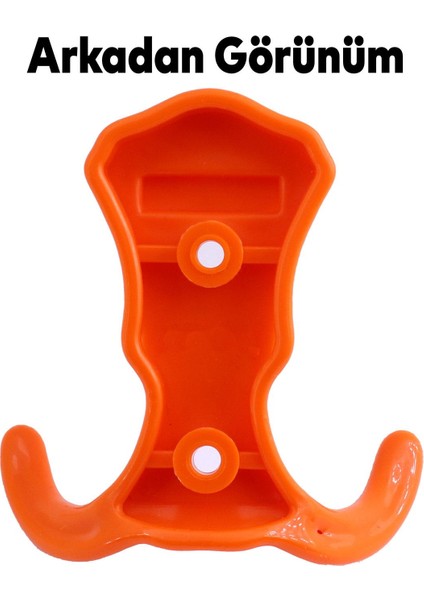 Mobilya Duvar Kapı Vestiyer Portmanto Askısı Dolap Elbise Askılığı Turuncu Plastik Askı askılık fırsatları