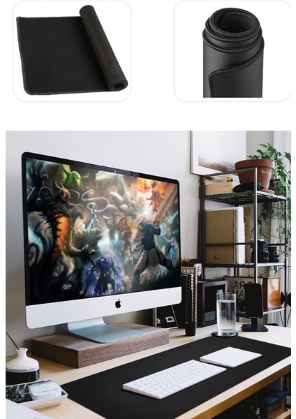 Siyah Kaydırmaz 90CMX40CM Siyah Mause Ped Gaming Oyuncu Mouse Pad Mousepad Klavye Fare Altlığı indirimleri